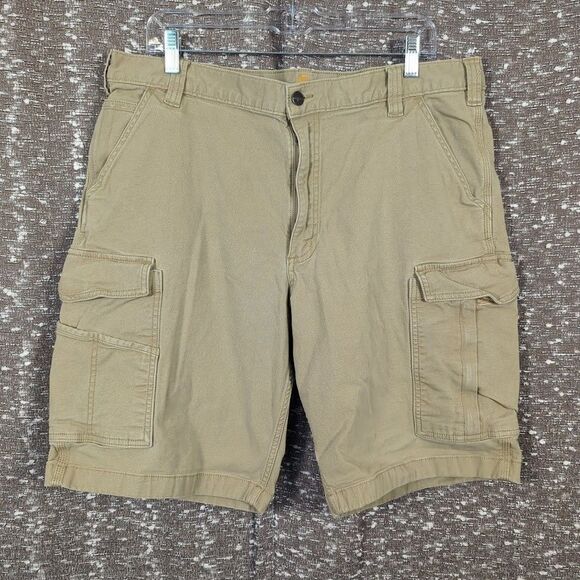 Carhartt Cargo Pocket Work Short Relaxed Fit Tan Canvas Men's 40 - Picture 1 of 11